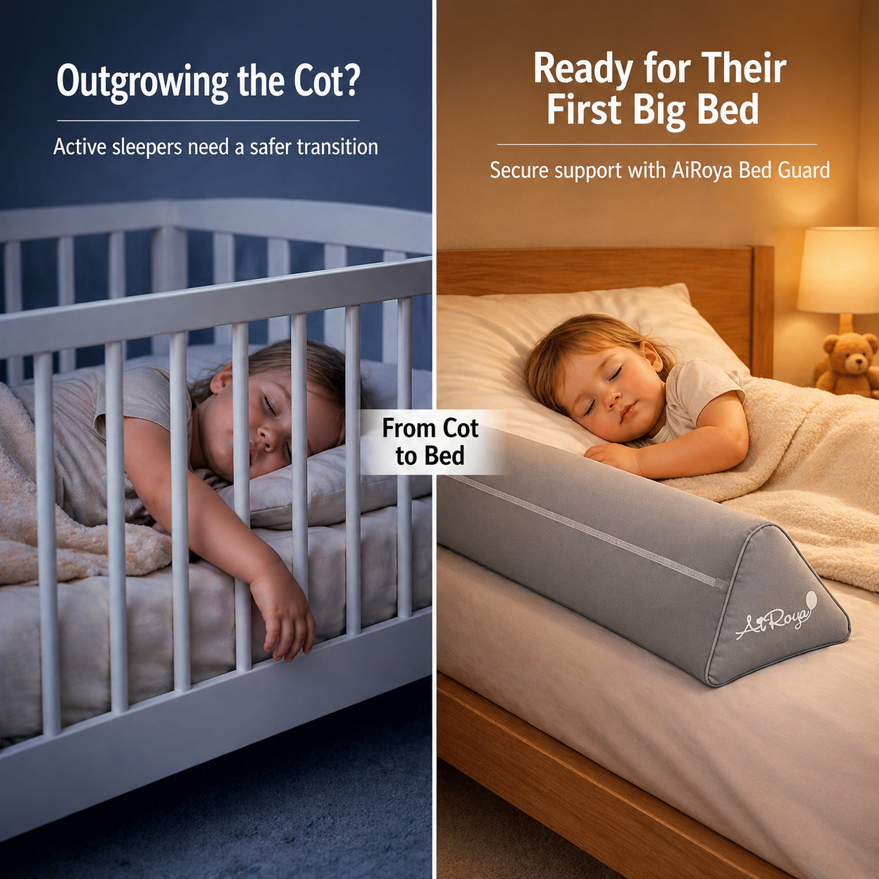 Inflatable Bed Guard – Portable Toddler Bed Rail for Travel & Home