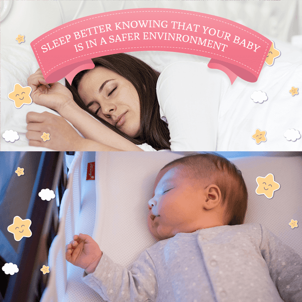 mother and baby sleep better at night with safe environment bumper protection