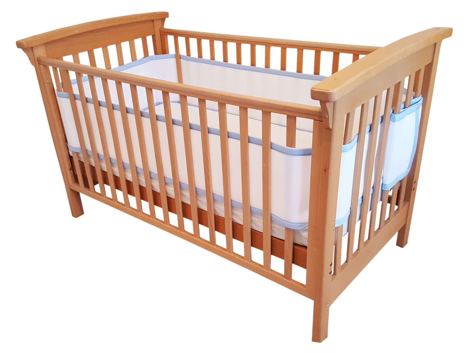4-sided breathable safe 3D Air Mesh baby cot bed bumper