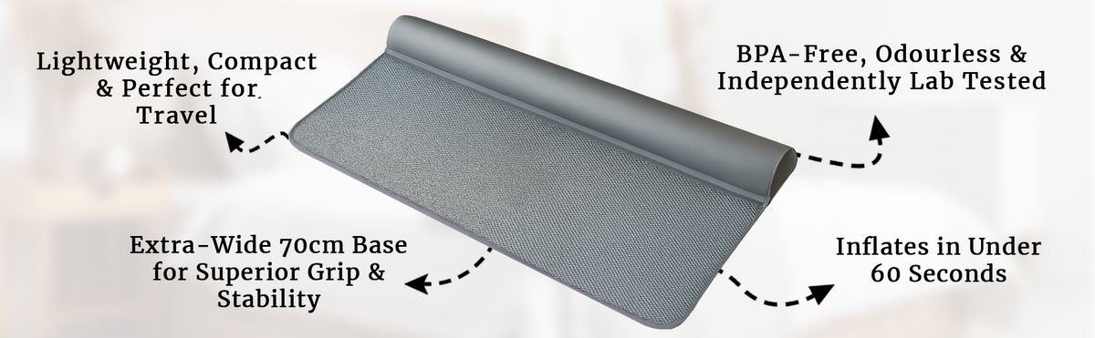 Inflatable Bed Guard – Portable Toddler Bed Rail for Travel &amp; Home