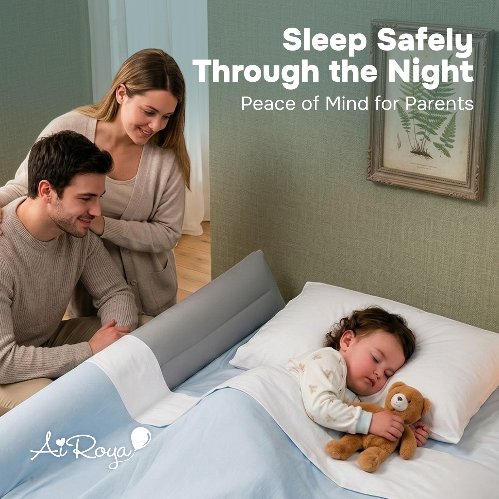 Inflatable Bed Guard – Portable Toddler Bed Rail for Travel & Home