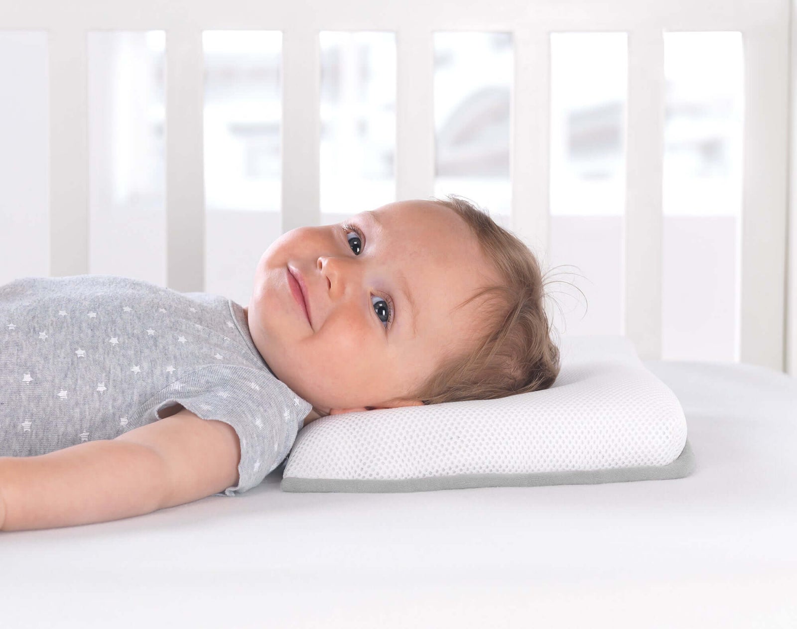 Theraline Baby Flat Head Pillow – Size 1 & 2 (Head Shape Protection)