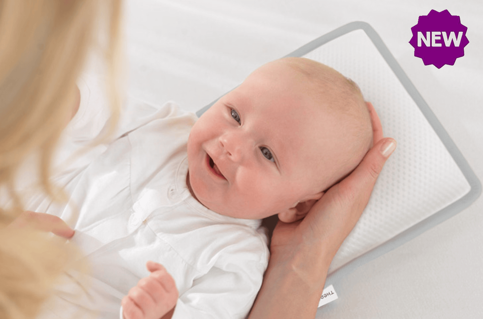 Theraline Baby Flat Head Pillow – Size 1 & 2 (Head Shape Protection)