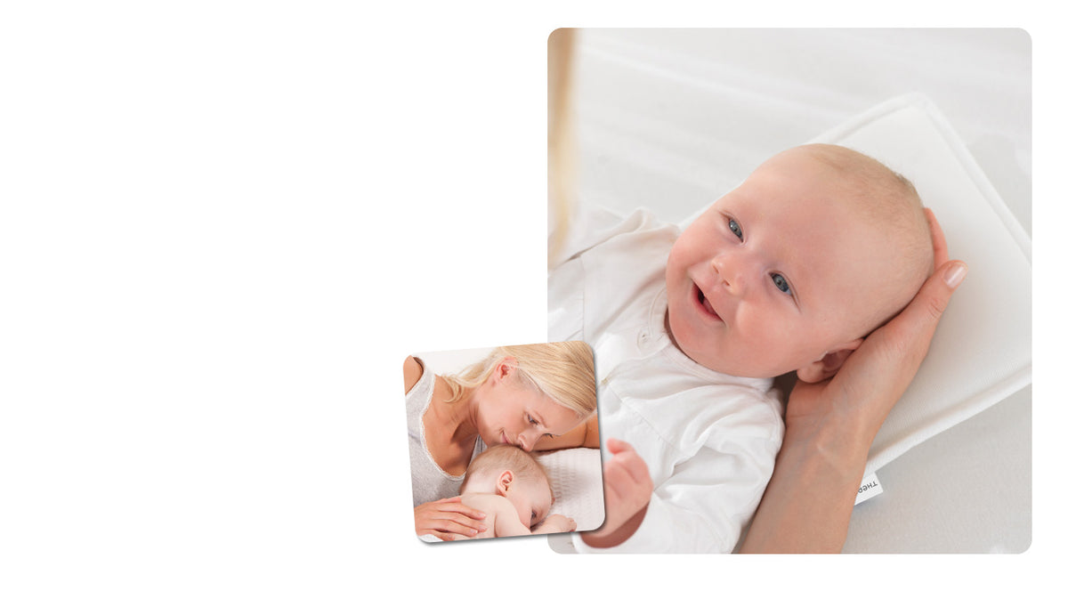 Theraline Baby Flat Head Pillow – Size 1 &amp; 2 (Head Shape Protection)