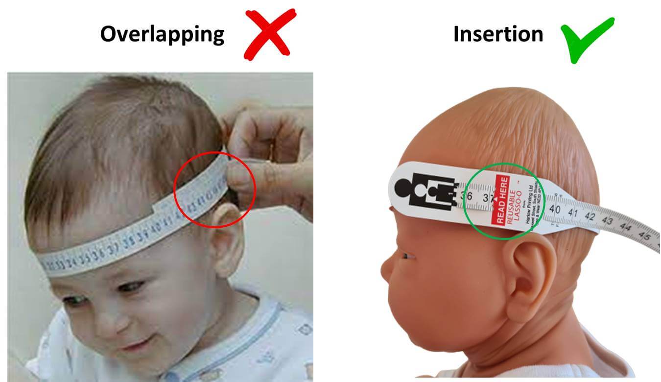 Edtape 3PCS 24Inch Head Measuring Tape,Infant Head Circumference