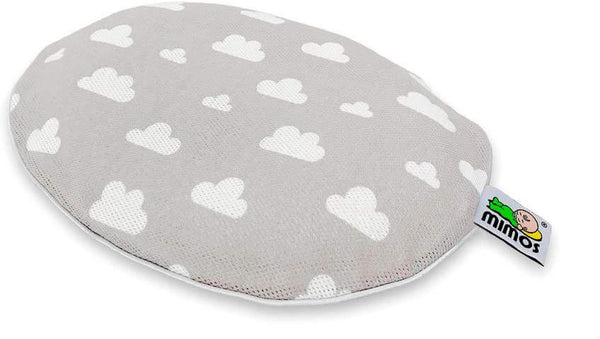 Mimos Baby Pillow Cover - Flat Head Pillow Cover Grey Cloud