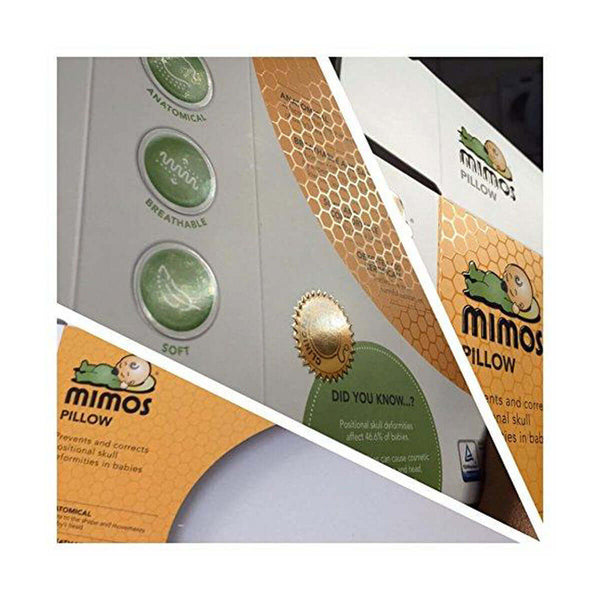 Mimos baby pillow packaging box from Spain